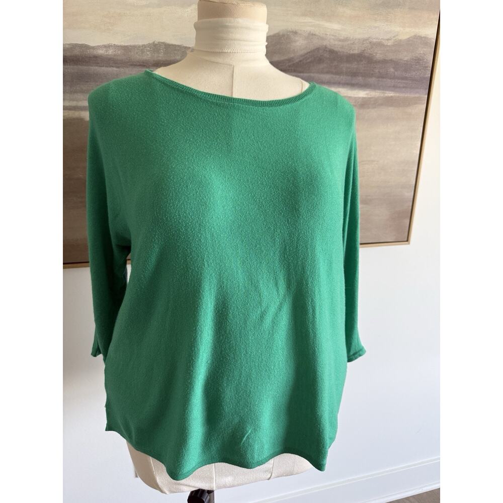 Ann Taylor Cashmere Blend Kelly Green Sweater Large